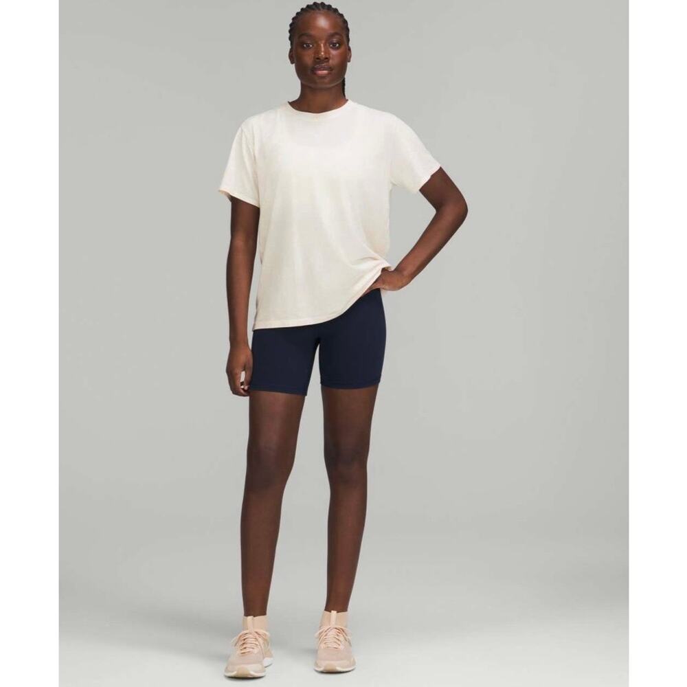 Lululemon All Yours Short Sleeve T-Shirt Cirrus Wash Lemon Strawberry Sz 8 - Picture 3 of 9